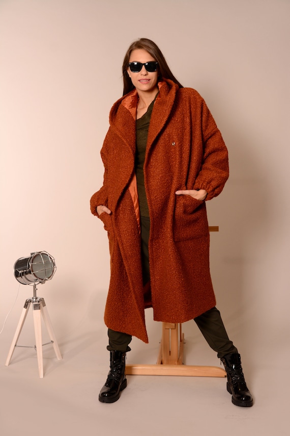 Wool Coat, Coats Women, Plus Size Coat, Winter Coat, Oversized