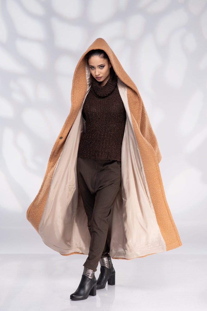 camel colored plus size coat