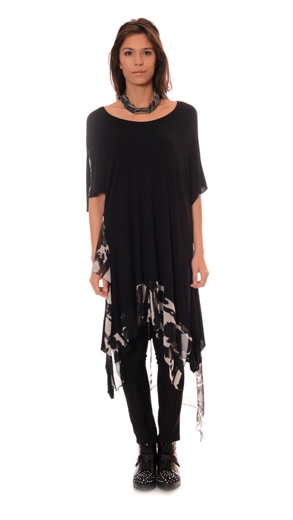 Plus Size Tunic Tops Asymmetrical Tunic ...