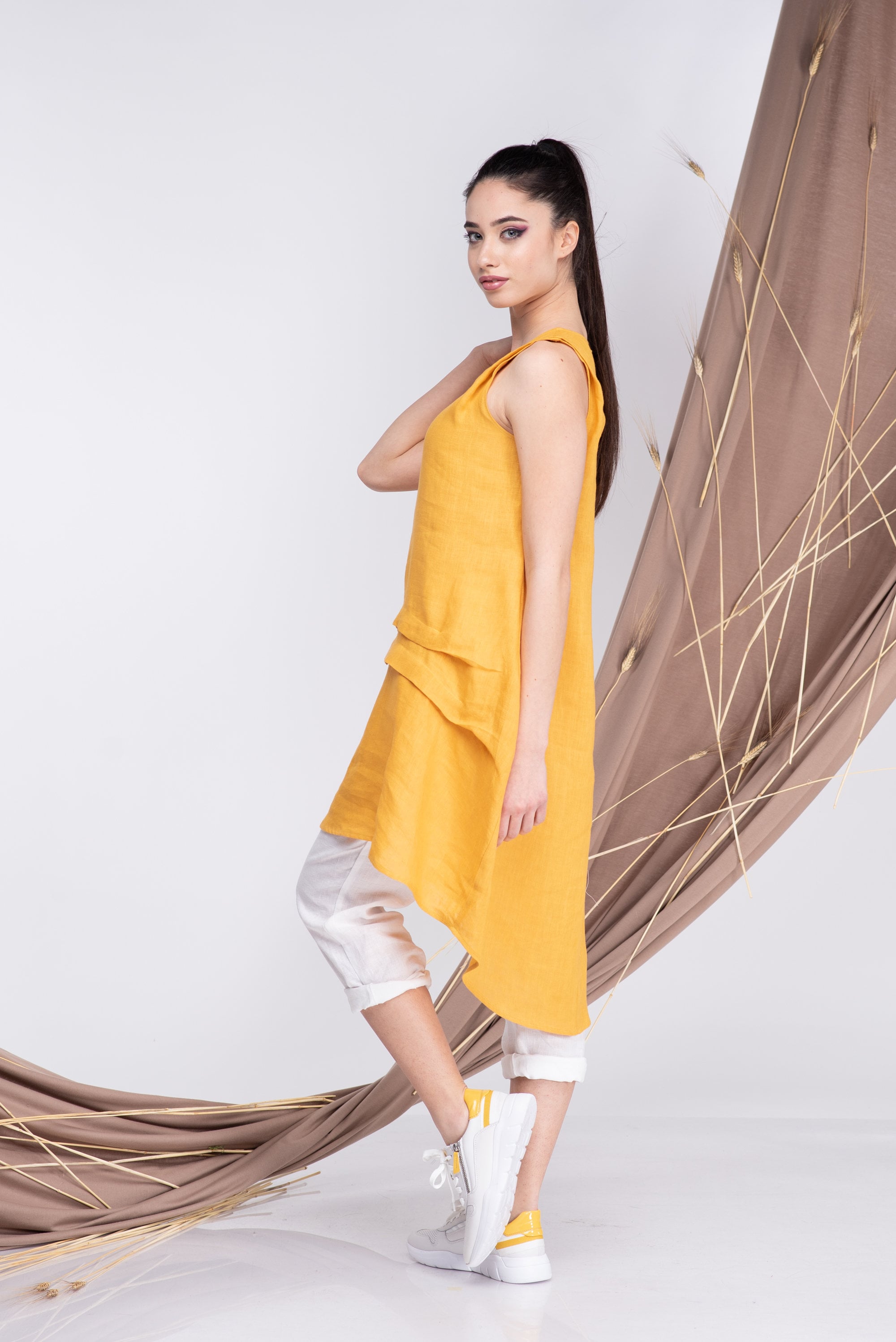 Linen Sleeveless Tunic Linen Tops for Women Etsy UK