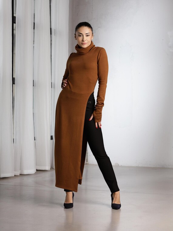 sachin and babi light blue dress Long Sweater Dress With Slit main image 1