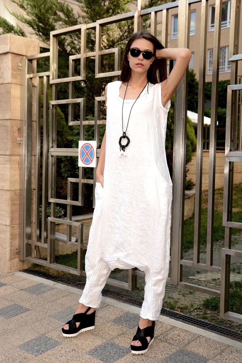 white mesh jumpsuit