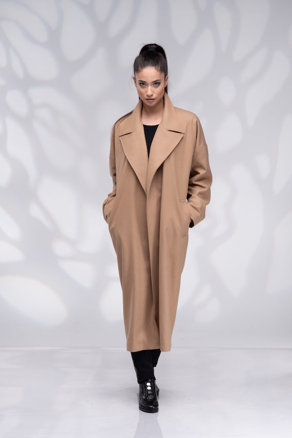 Manteau femme long camel hotsell