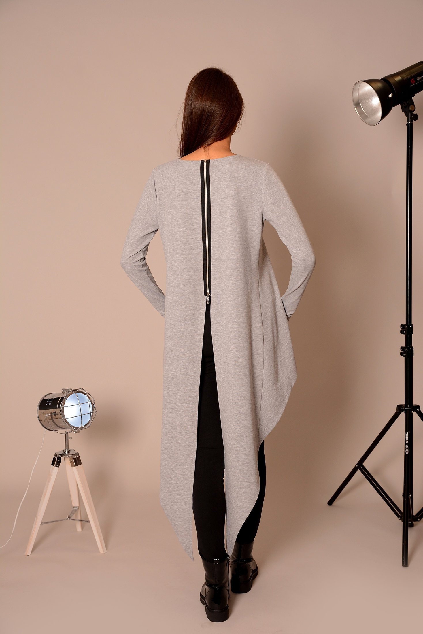 Tunic Tops Plus Size Tops Grey Top 