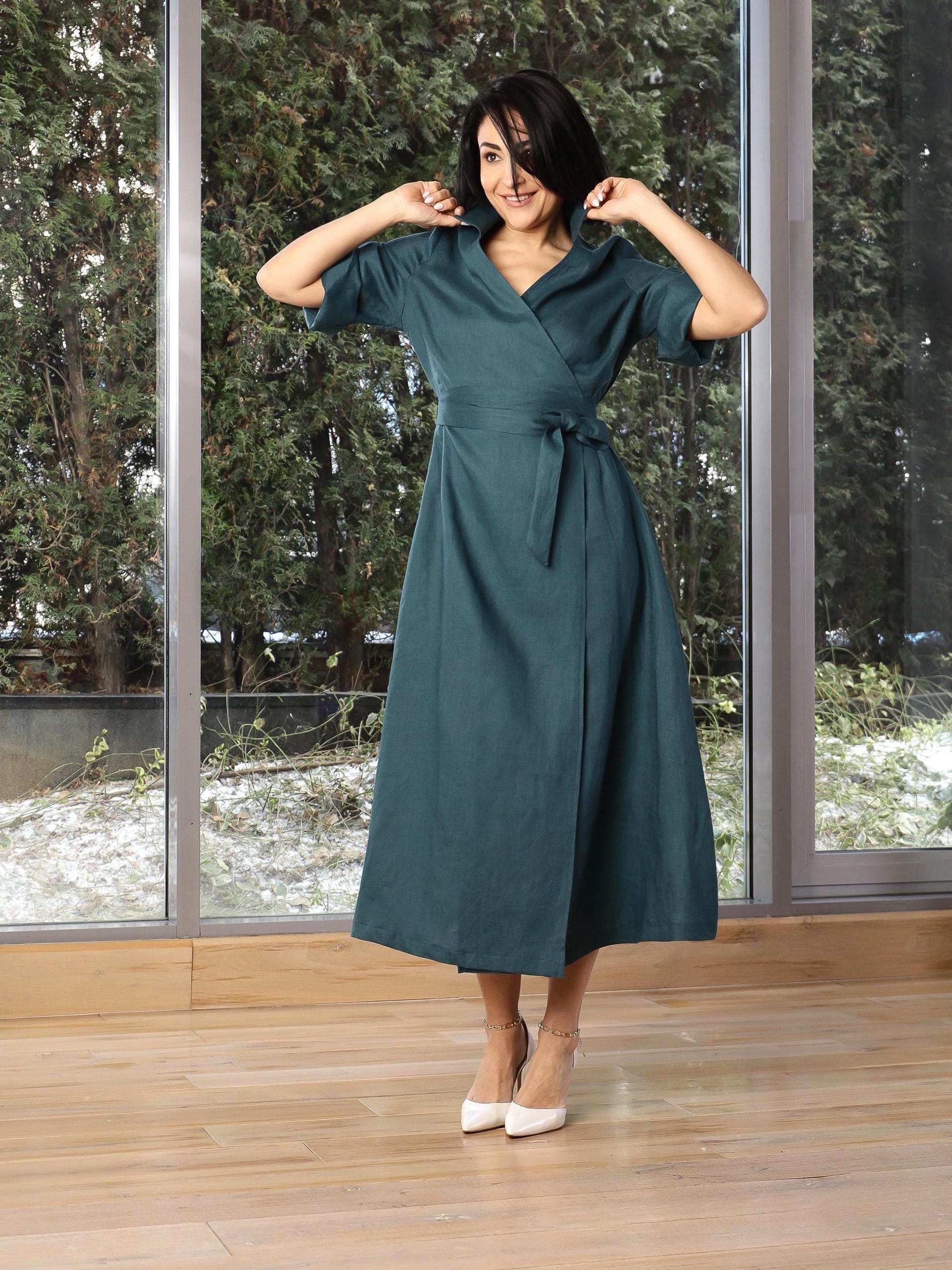 mini dresses women's clothing Dress Women Knot Summer Short Dress Casual at Amazon Women's store upload-20220606 US SIZE:10.5 French salad dressing – Natural Waisted