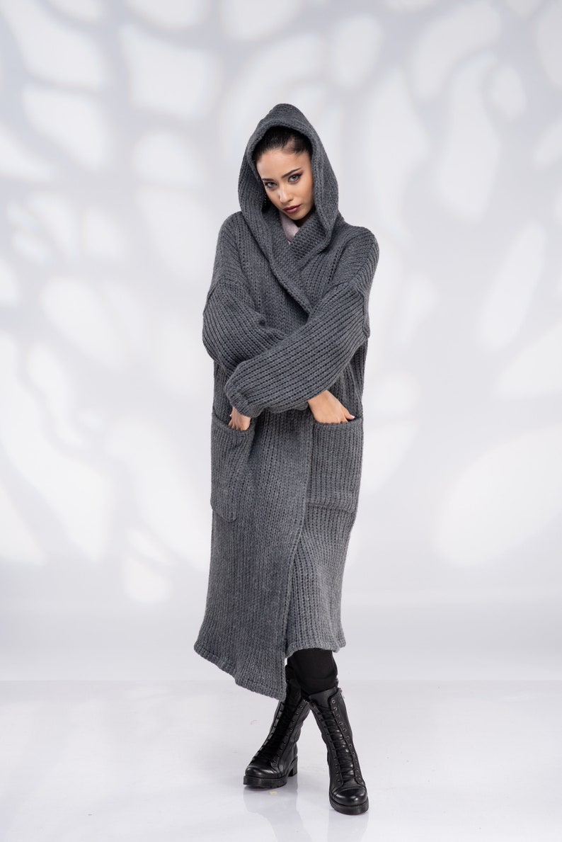 express hooded cardigan
