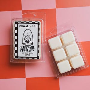 Champagne Scented Soy Wax Melts | Hand Poured Wax Tarts