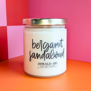bergamot candle, sandalwood candle, sandalwood bergamot, soy candle, scented candle, soy wax candle, soy candles, scented soy wax