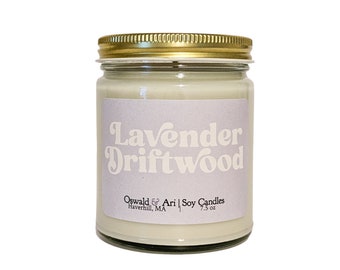 Lavender Driftwood Scented Soy Wax Candle | Soy Candle | Lavender Candle | Soy wax candle | Scented Soy Candle | lavender | driftwood