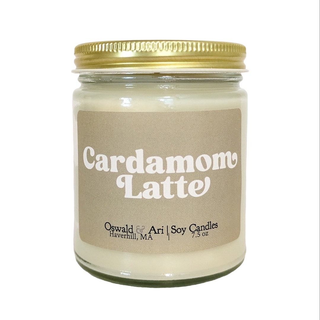 Cardamom Candle, Cardamom Latte Candle, Cardamom and Cream, Soy Candles
