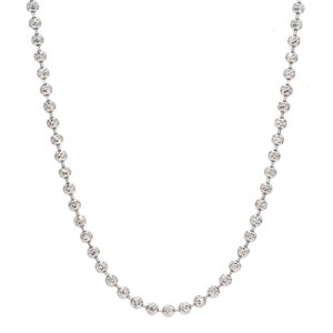 Platinum Chain with Diamond Cut Balls JL PT 748 image 5