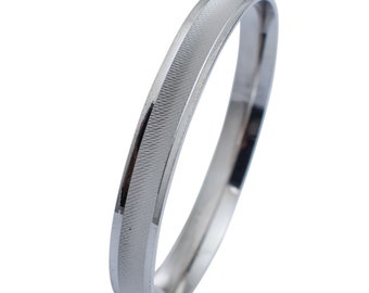 UniSex Platinum Kada with a Unique Concave Texture JL PTB 628