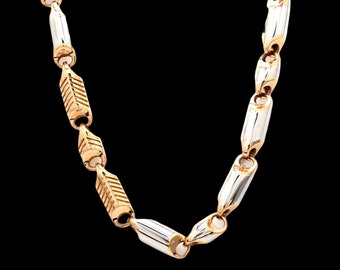 Heavy Platinum & Rose Gold Chain for Men JL PT CH 1002