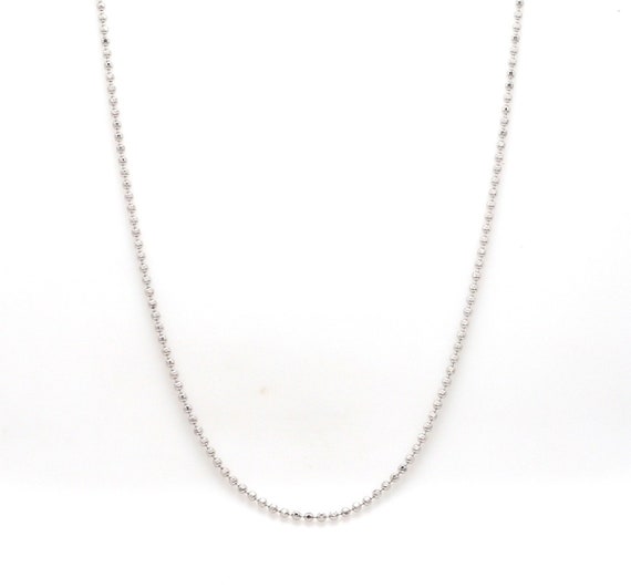 Plain Platinum Balls Chain JL PT 755 Etsy Canada