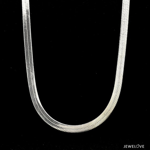 5mm Japanese Double Snake / Herringbone Platinum Chain for Men JL