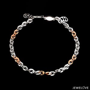 3.25mm Japanese Platinum Rose Gold Bracelet for Women JL PTB 659R