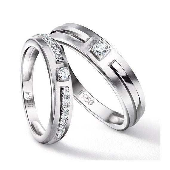 Stunning 950 Pure Platinum And Diamond Cluster Ring