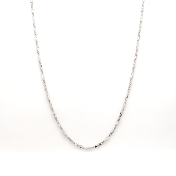Jewelove Platinum Chain Designs For Womens Japanese Textured