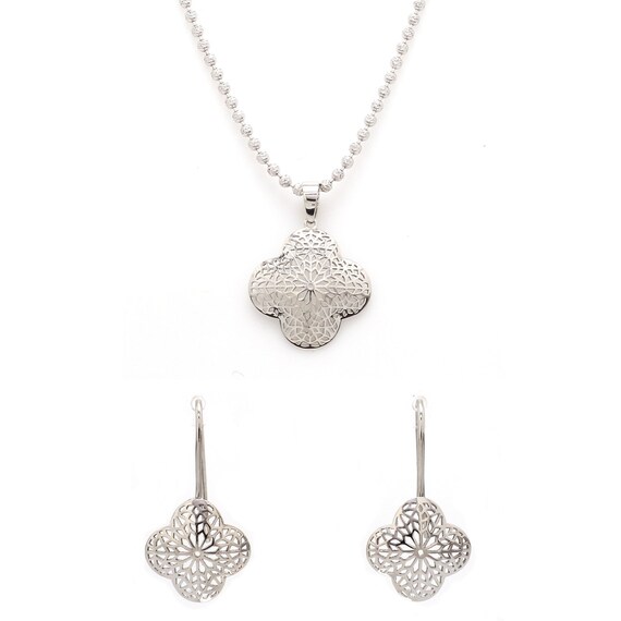 Platinum online pendant set