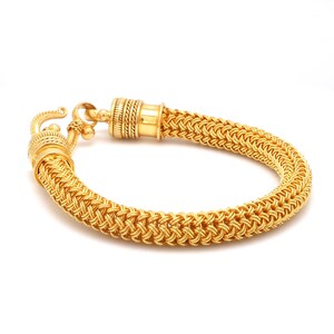 22K Yellow Gold Bracelet for Men JL AU - Etsy