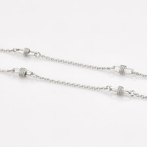 Platinum Chain with Designer Loops JL PT CH 801