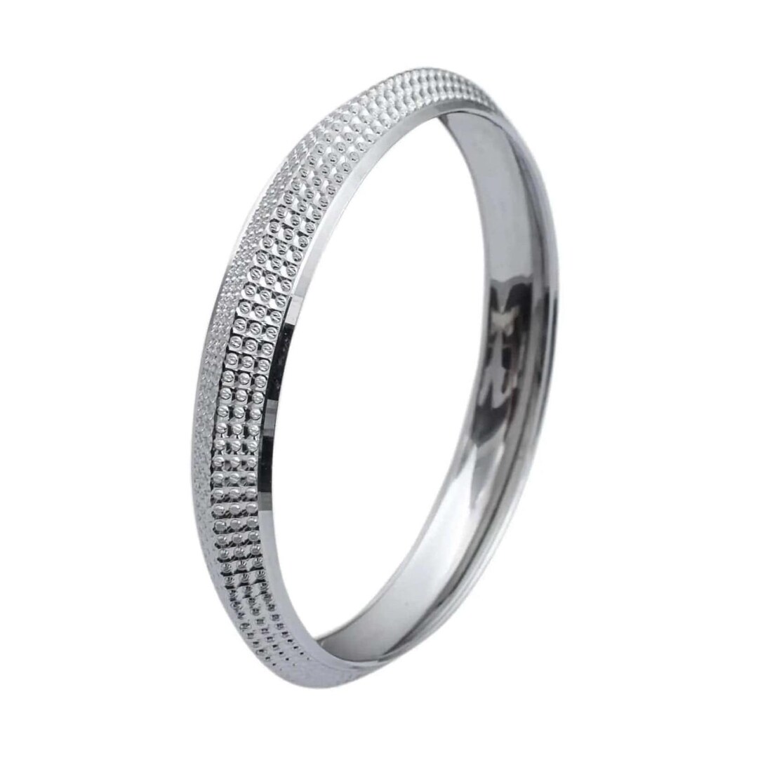 Uni-sex Broad Platinum Kada JL PTB 619 - Etsy