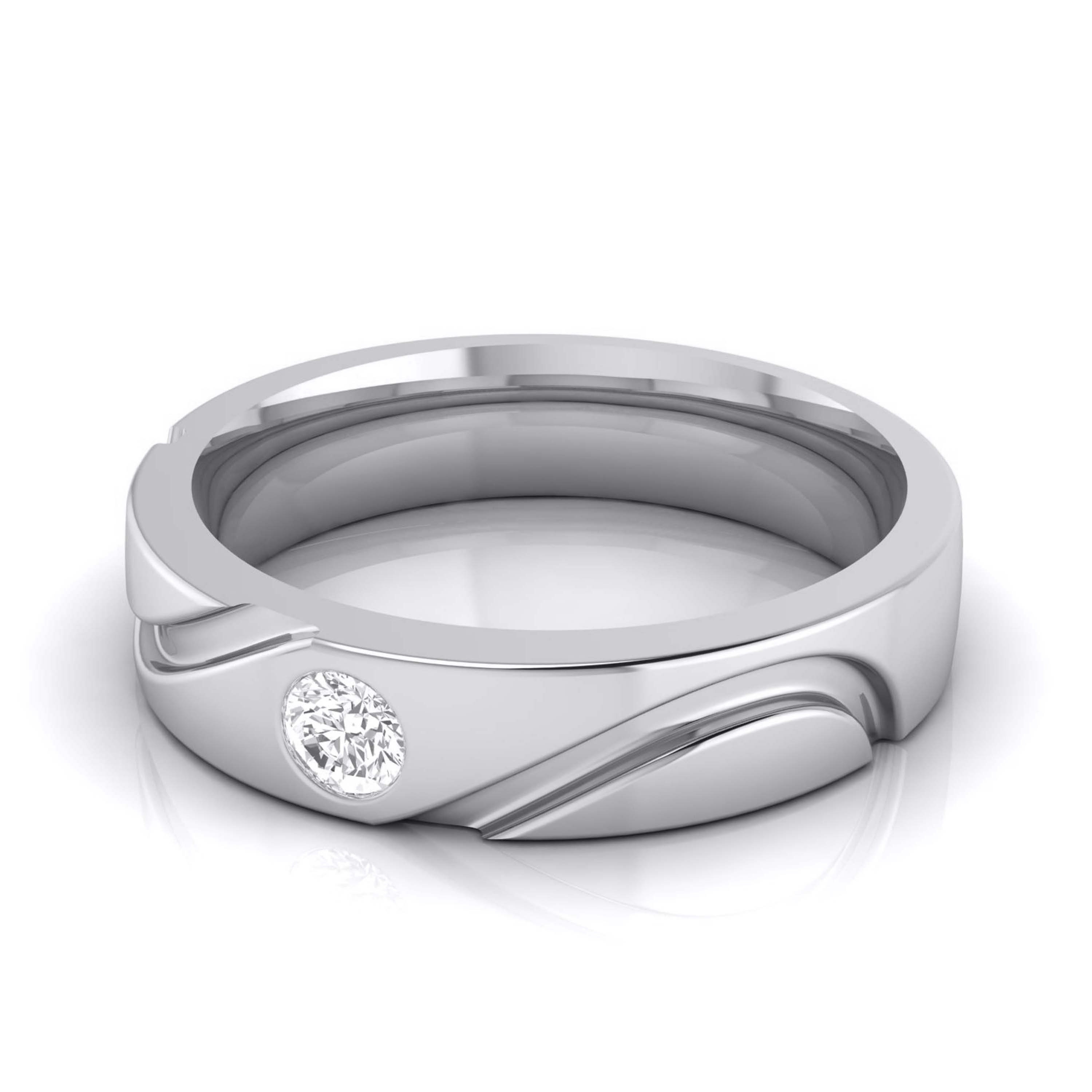 Shop Luke Platinum Ring for Him Online | CaratLane US