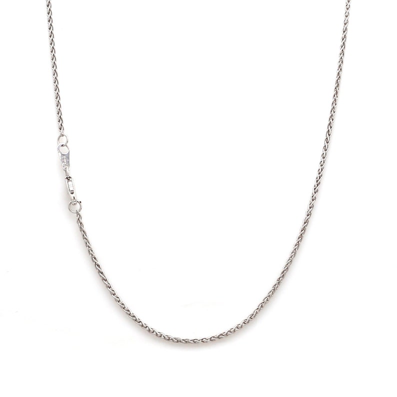 Thin Foxtail Platinum Chain JL PT CH 845 image 1