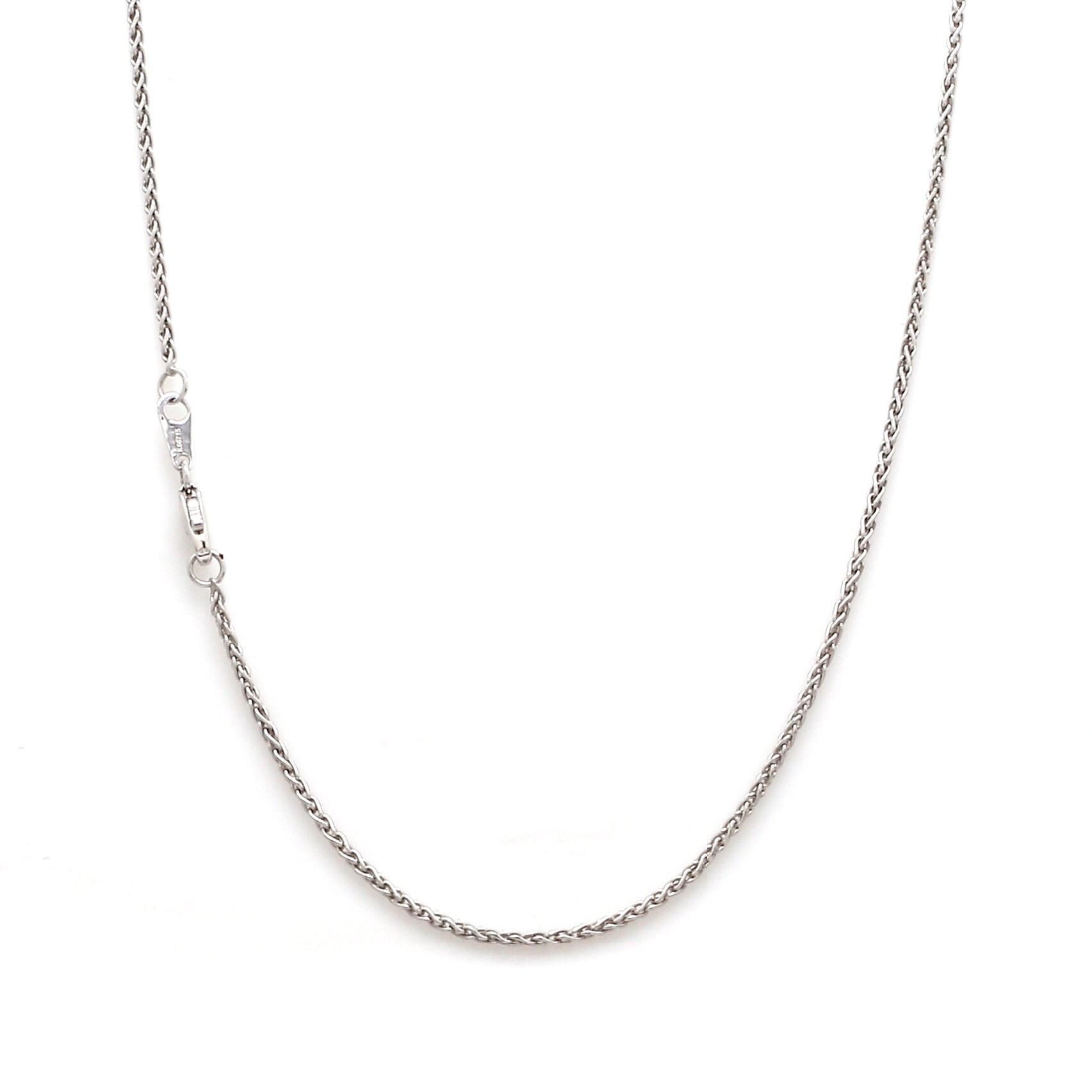 Thin Foxtail Platinum Chain JL PT CH 845 - Etsy