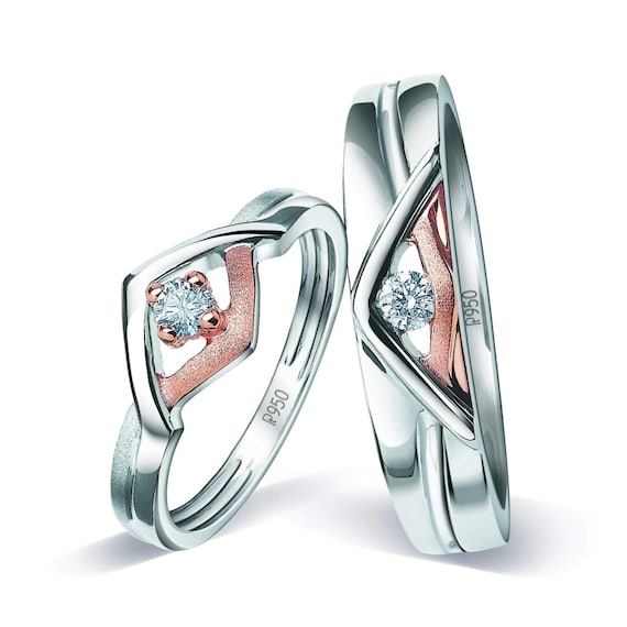 Wedding Ring Platinum Couple Rings Price In Tanishq Silver Ring