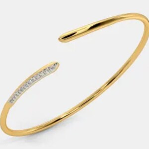 Customised 14K Rose Gold Bracelet with Diamonds