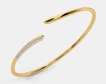Customised 14K Rose Gold Bracelet with Diamonds
