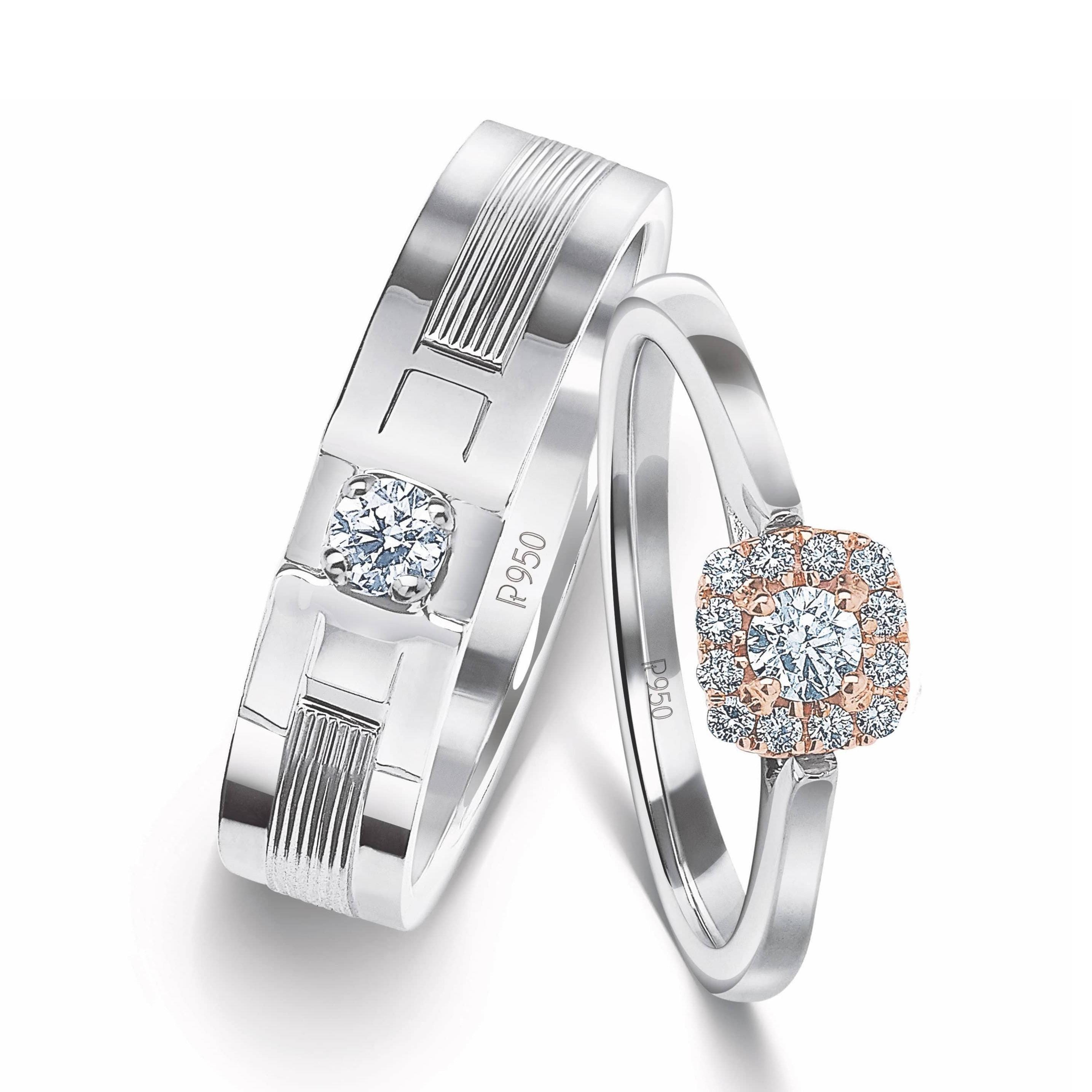 Buy Designer Platinum Couple Rings With Diamonds JL PT 920 Online in India Etsy