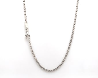 2mm Platinum Curb Chain Uni-sex JL PT CH 982-A