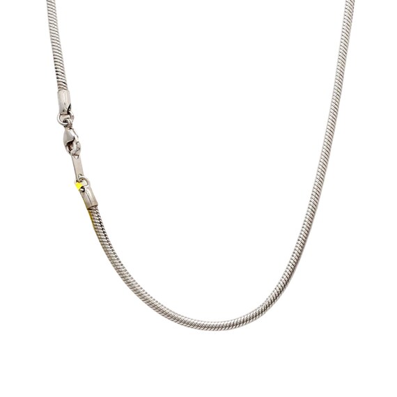 2.5mm Japanese Platinum Round Snake Chain for Men JL PT CH