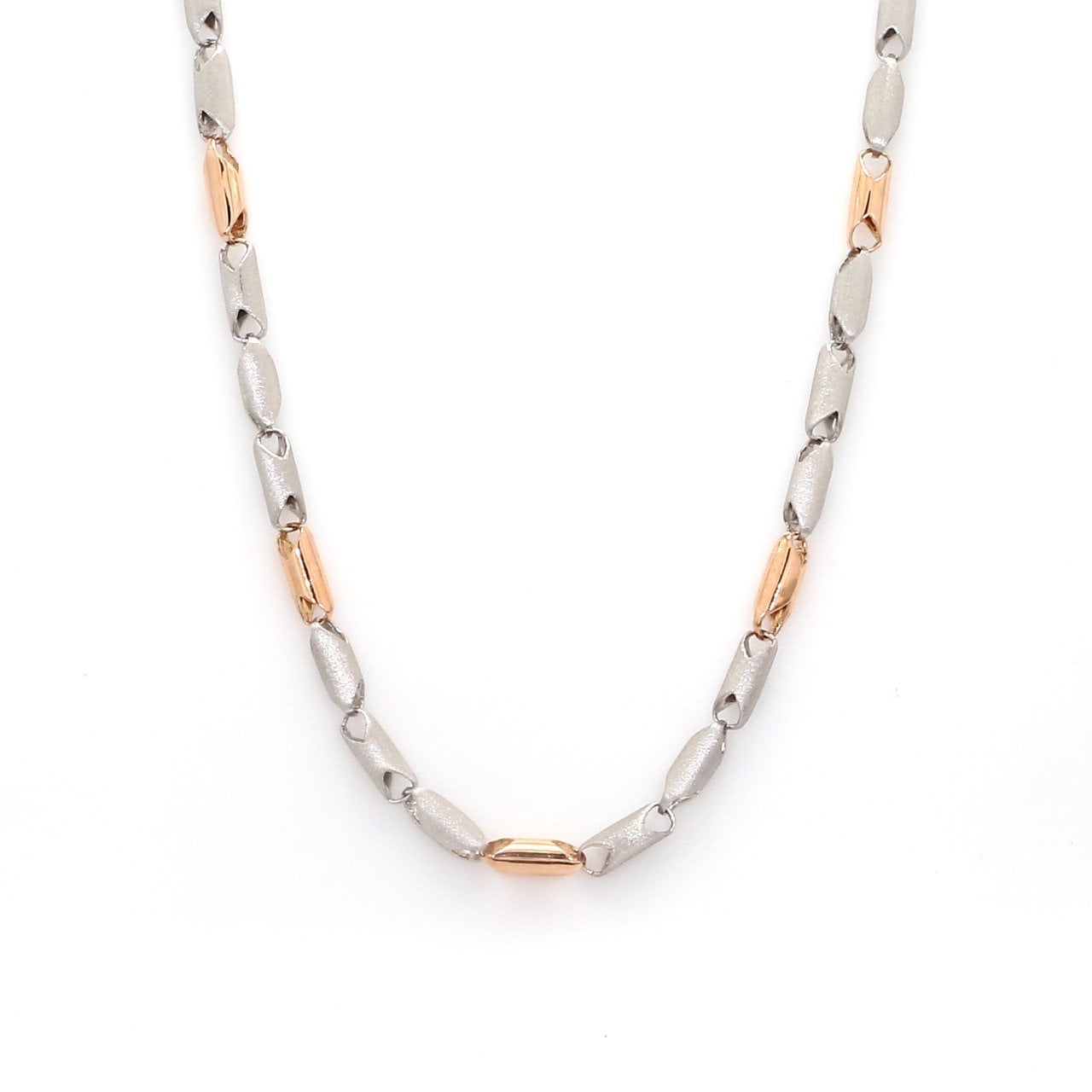 Heavy Platinum Rose Gold Chain for Men JL PT CH 1102