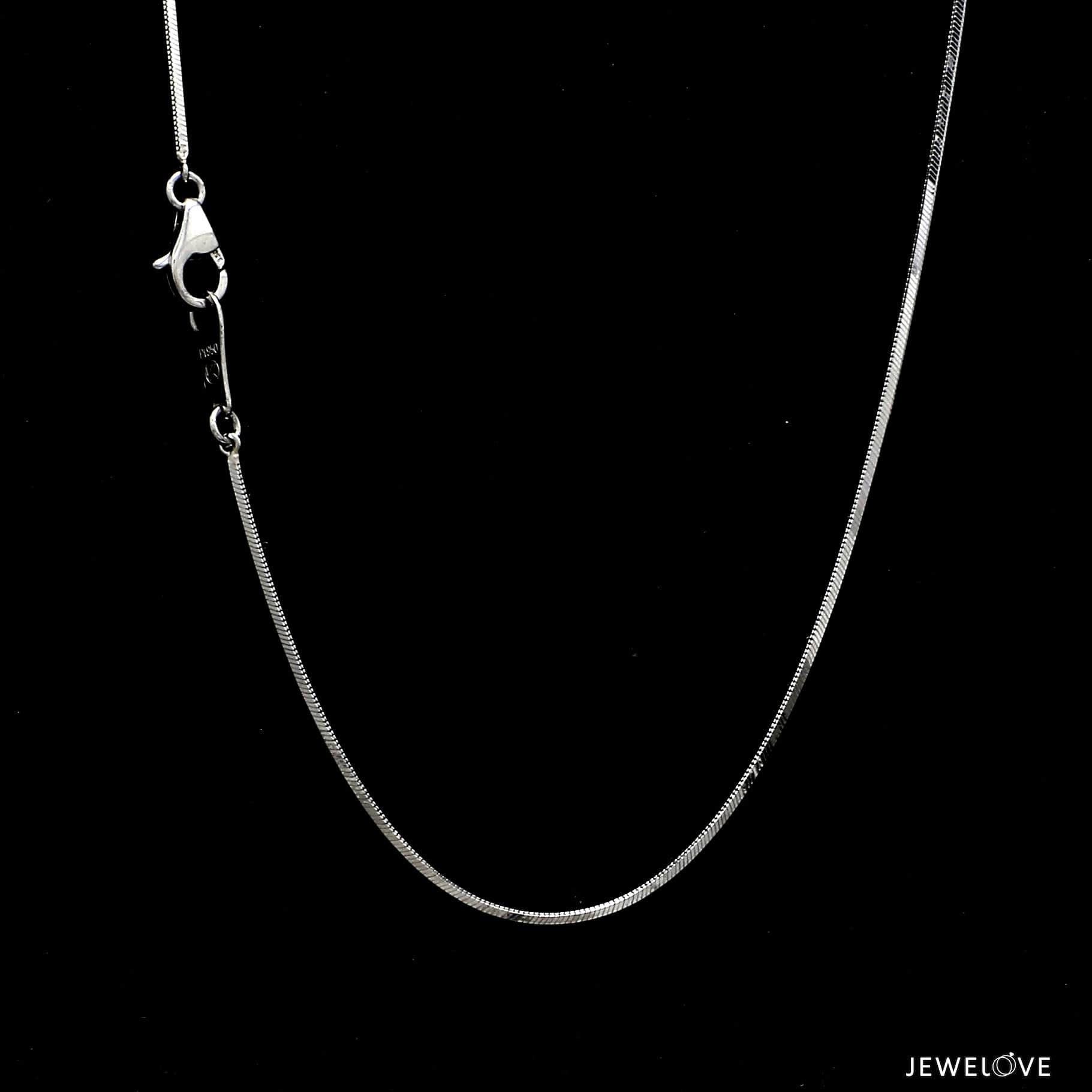 1.5mm Square Snake Men's Dazzling Shiny Japanese Platinum Chain JL