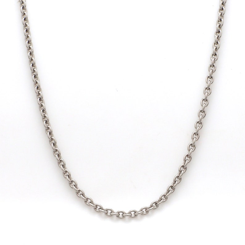 2.5mm Japanese Platinum Unisex Chain  JL PT CH 1139 image 1