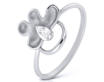 Platinum Diamond Ring for Women JL PT LR 109