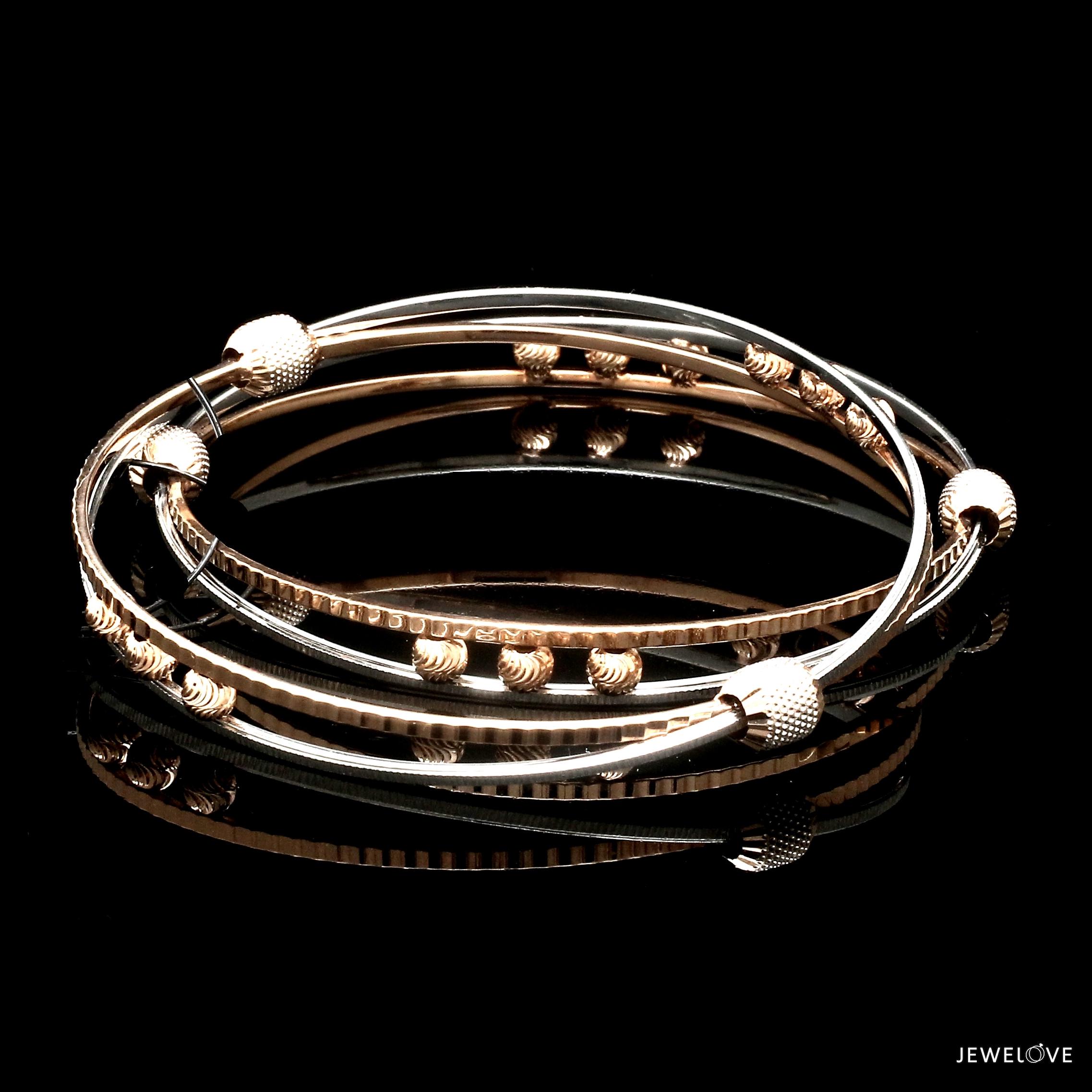 Platinum Rose Gold Bangle for Women JL PTB 1247 - Etsy