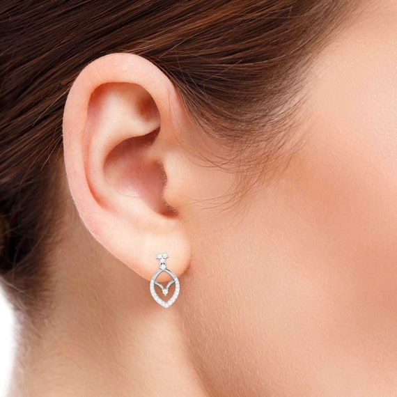 Platinum earrings for best sale women