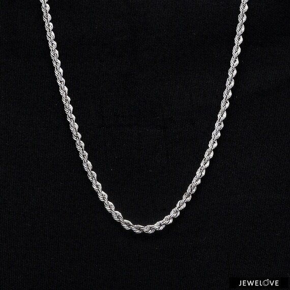 Buy 2.3mm Cordell Platinum Rope Chain JL PT CH 903 Online in India