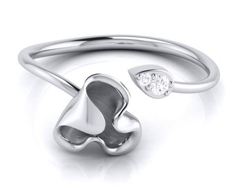 Platinum Diamond Ring for Women JL PT LR 101