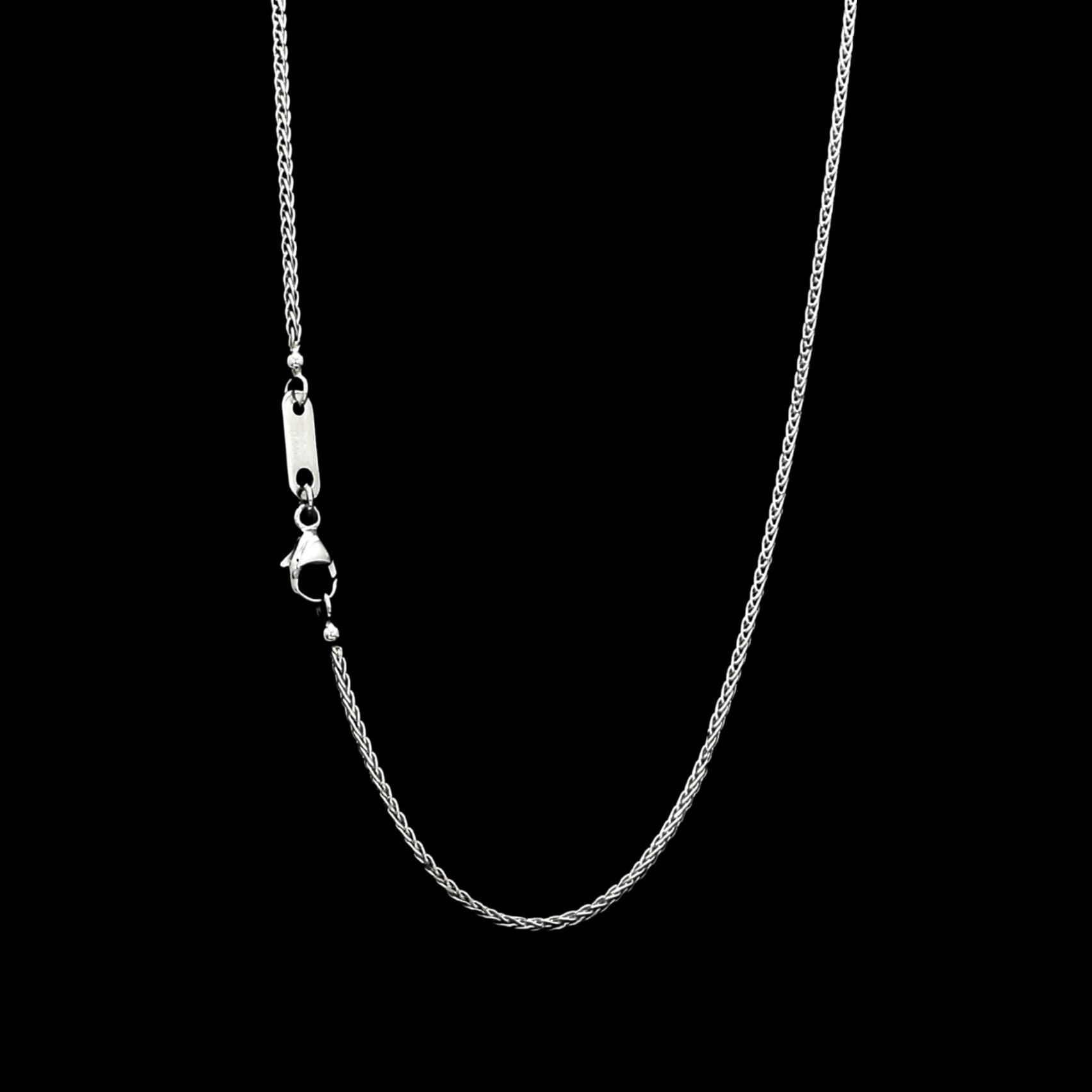 Thin Foxtail Platinum Chain JL PT CH 845 - Etsy