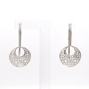 Designer Filigree Platinum Earrings for Women JL PT E 200