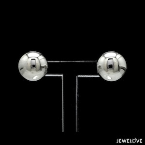 9.5mm Platinum Ball Earrings Studs JL PT E 187-B