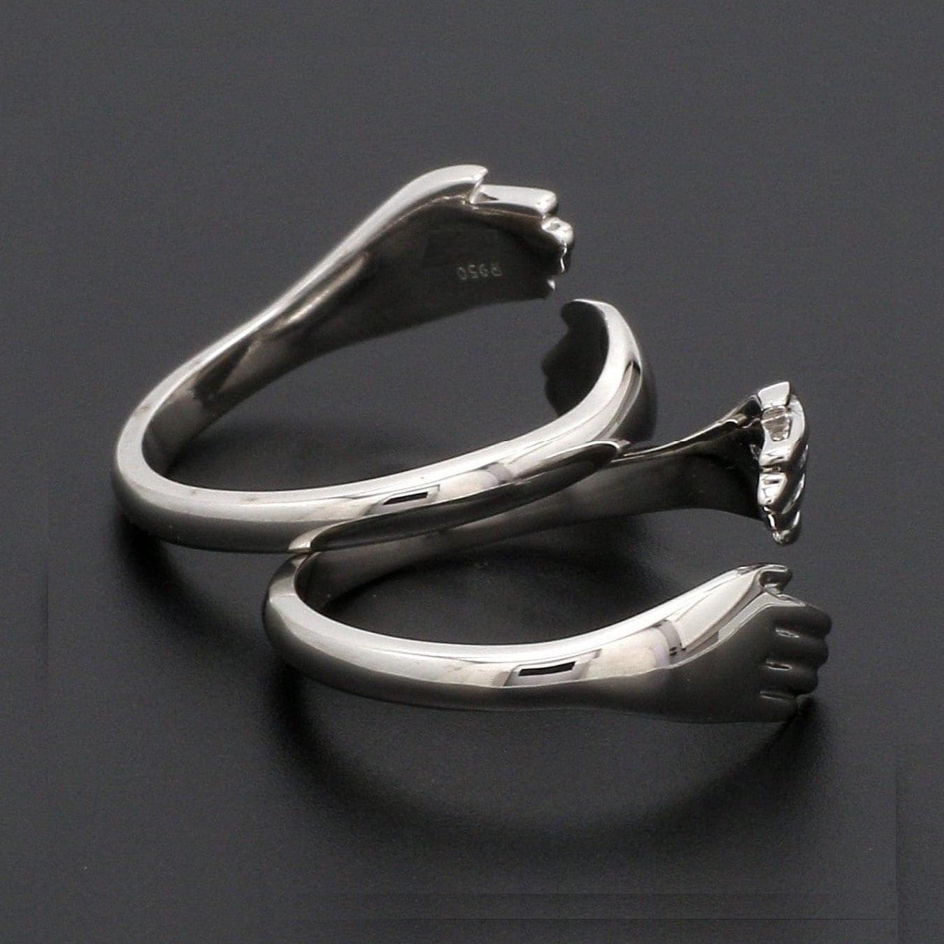 Platinum Hug Unisex Ring JL PT 938 - Etsy