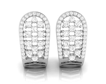 Platinum & Diamond Earrings for Women JL PT E BL-03