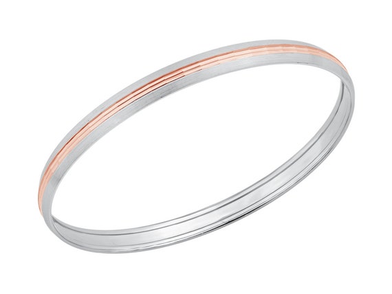 Men of Platinum Kada with Rose Gold for Men JL PTB 0003