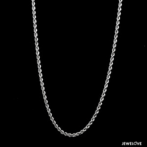 2.3mm Cordell Platinum Rope Chain JL PT CH 903